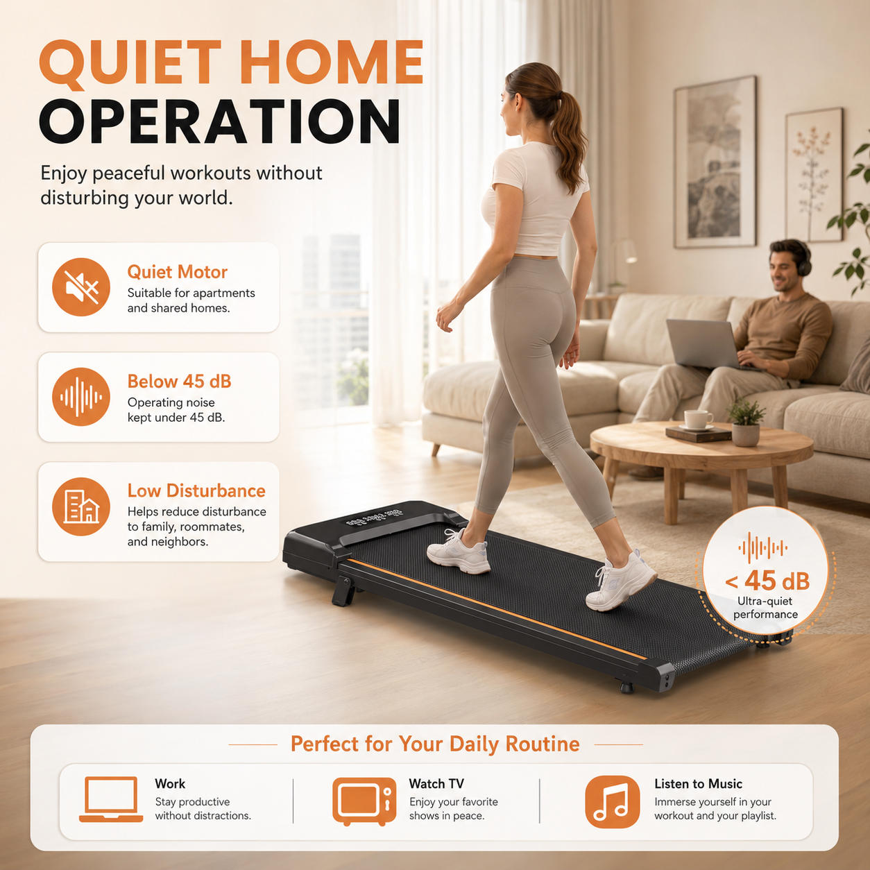Koora MotionRise treadmill with adjustable incline