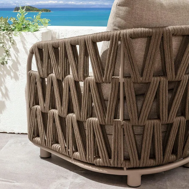 Solara hanging outdoor chair and supporting frame